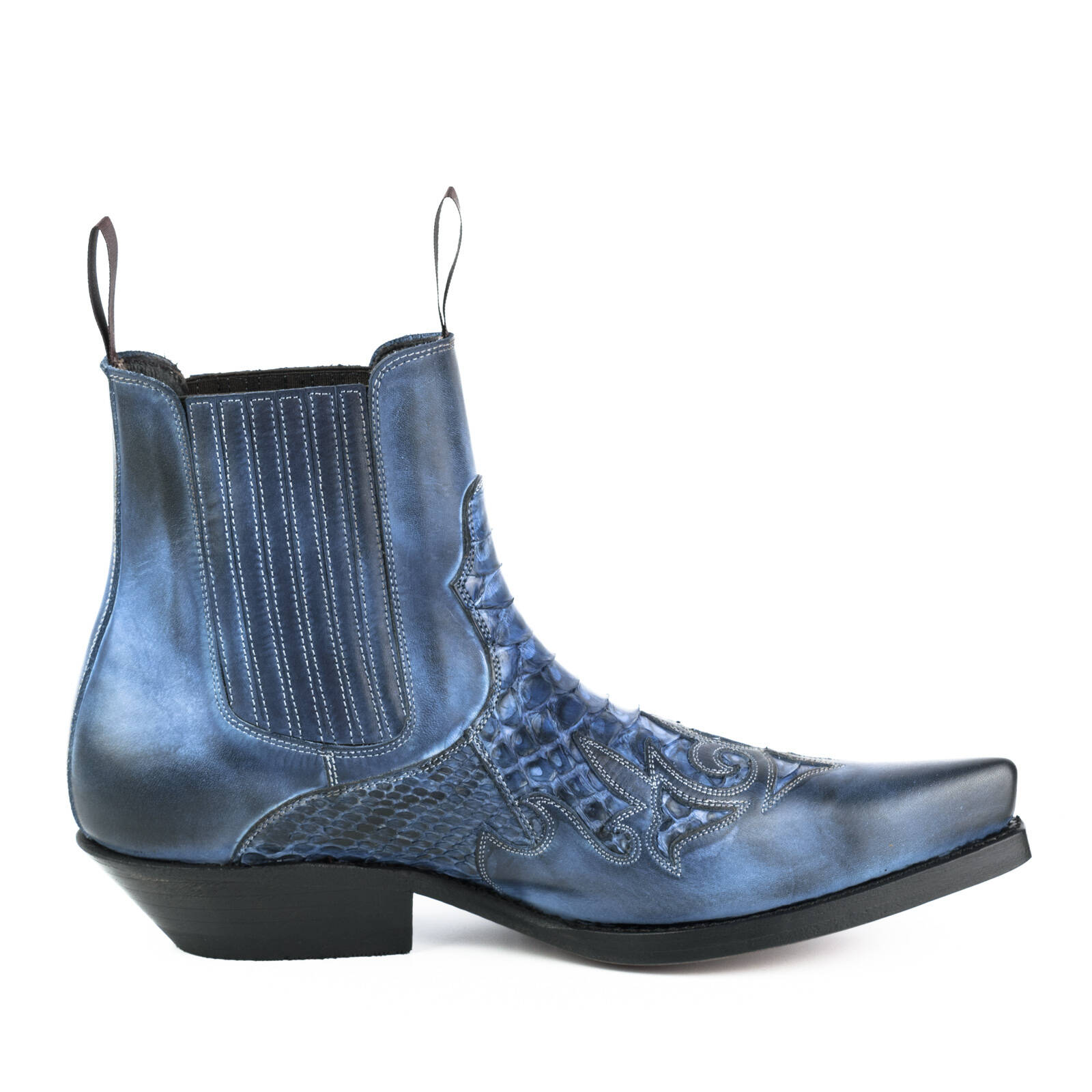 Vêtement en cuir Santiags homme bleu