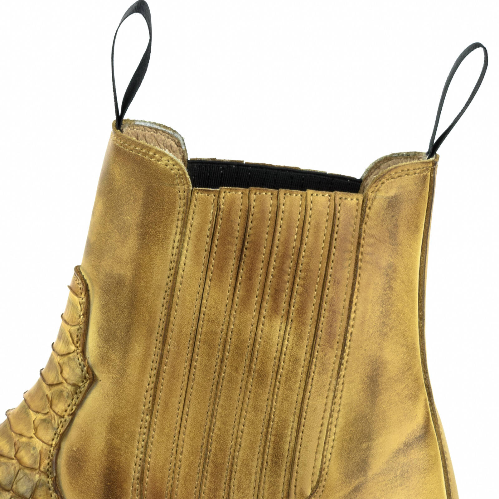 Vêtement en cuir Santiags homme cognac