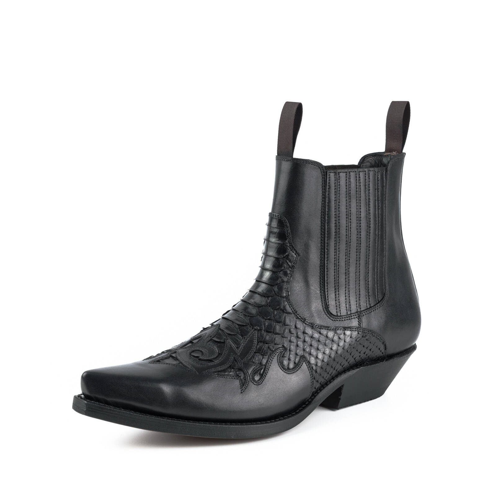 Vêtement en cuir Santiags homme noir