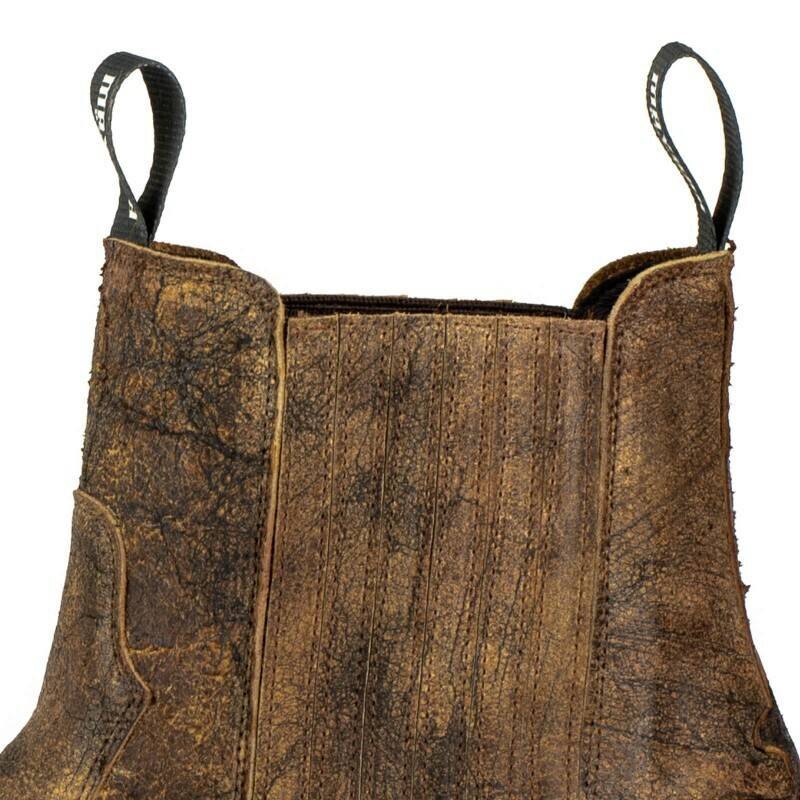 Vêtement en cuir Santiags homme marron