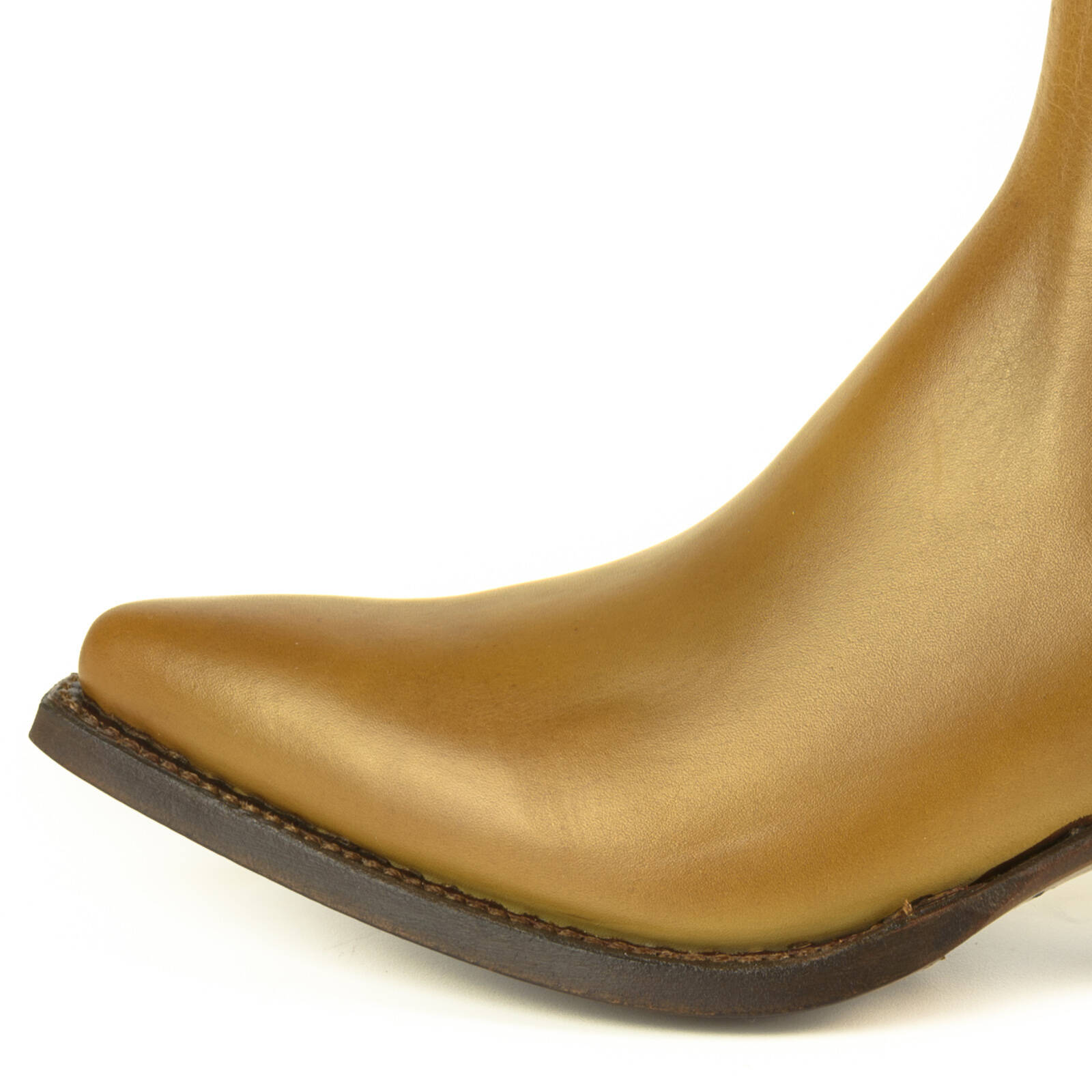 Vêtement en cuir Santiags femme camel