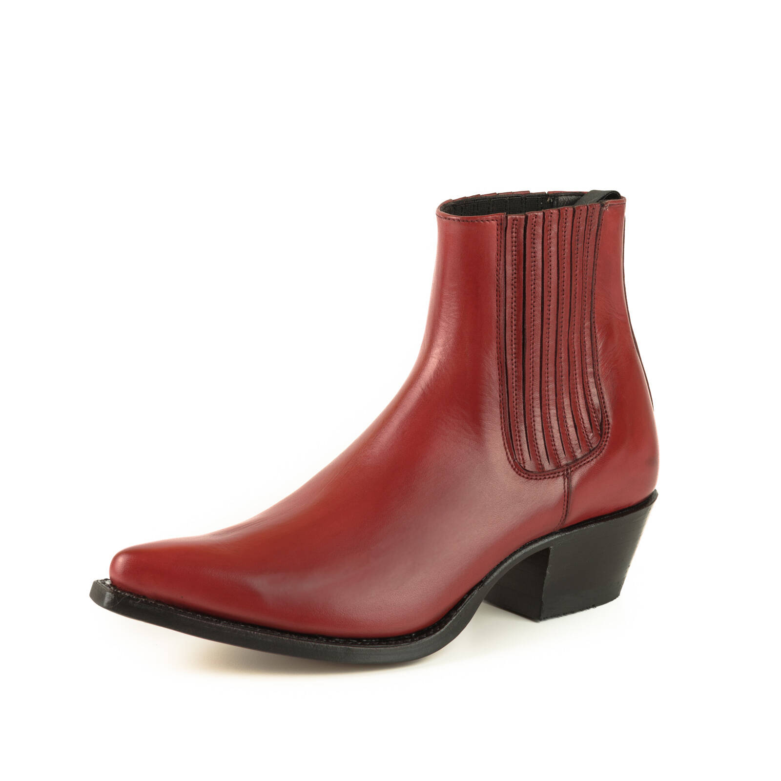 Vêtement en cuir Santiags femme rouge