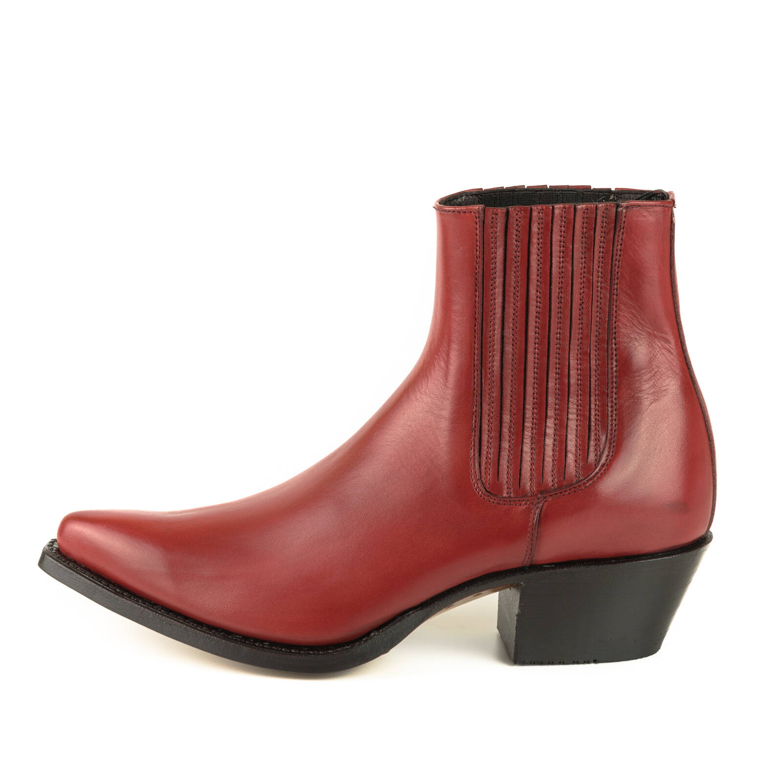 Vêtement en cuir Santiags femme rouge