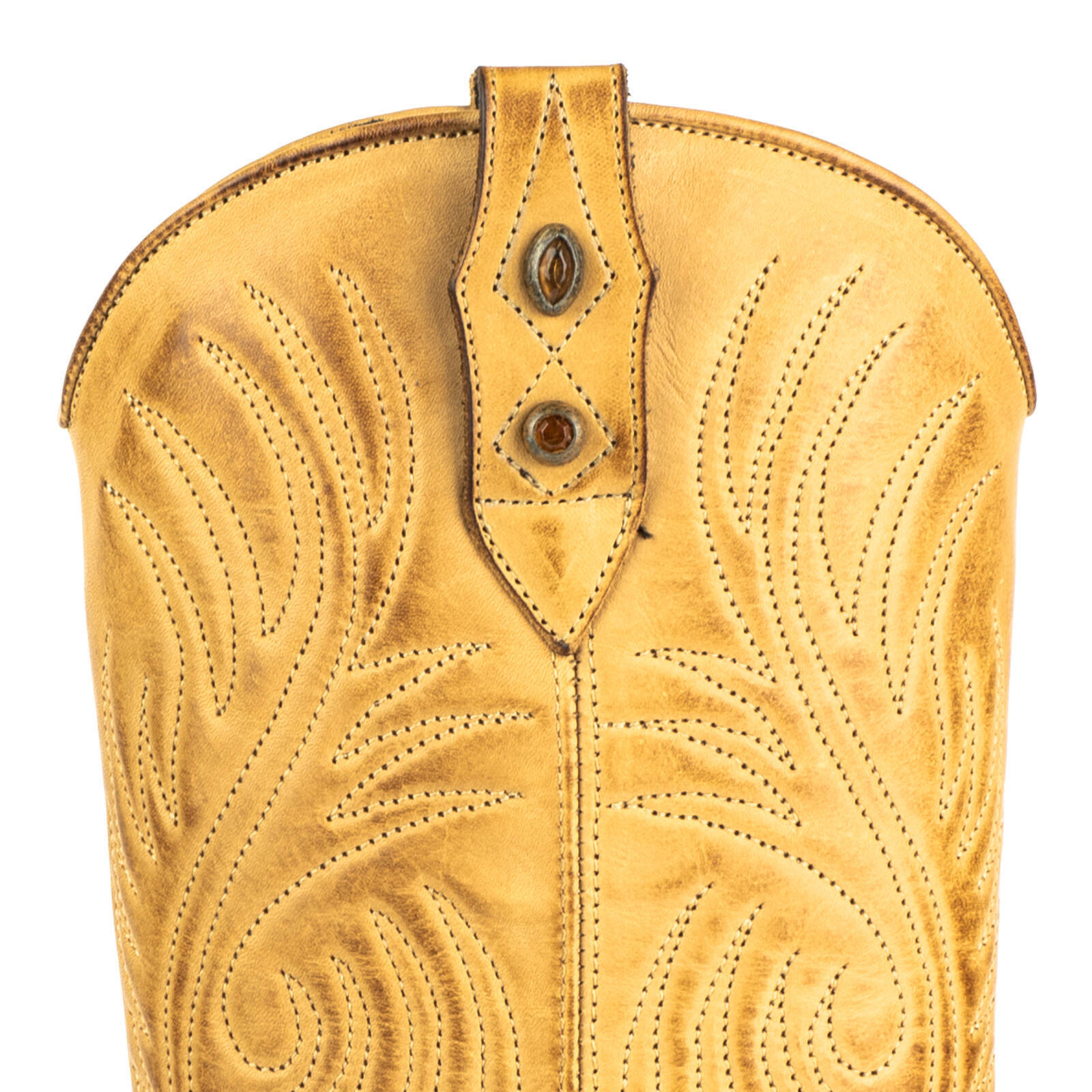 Vêtement en cuir Santiags femme camel