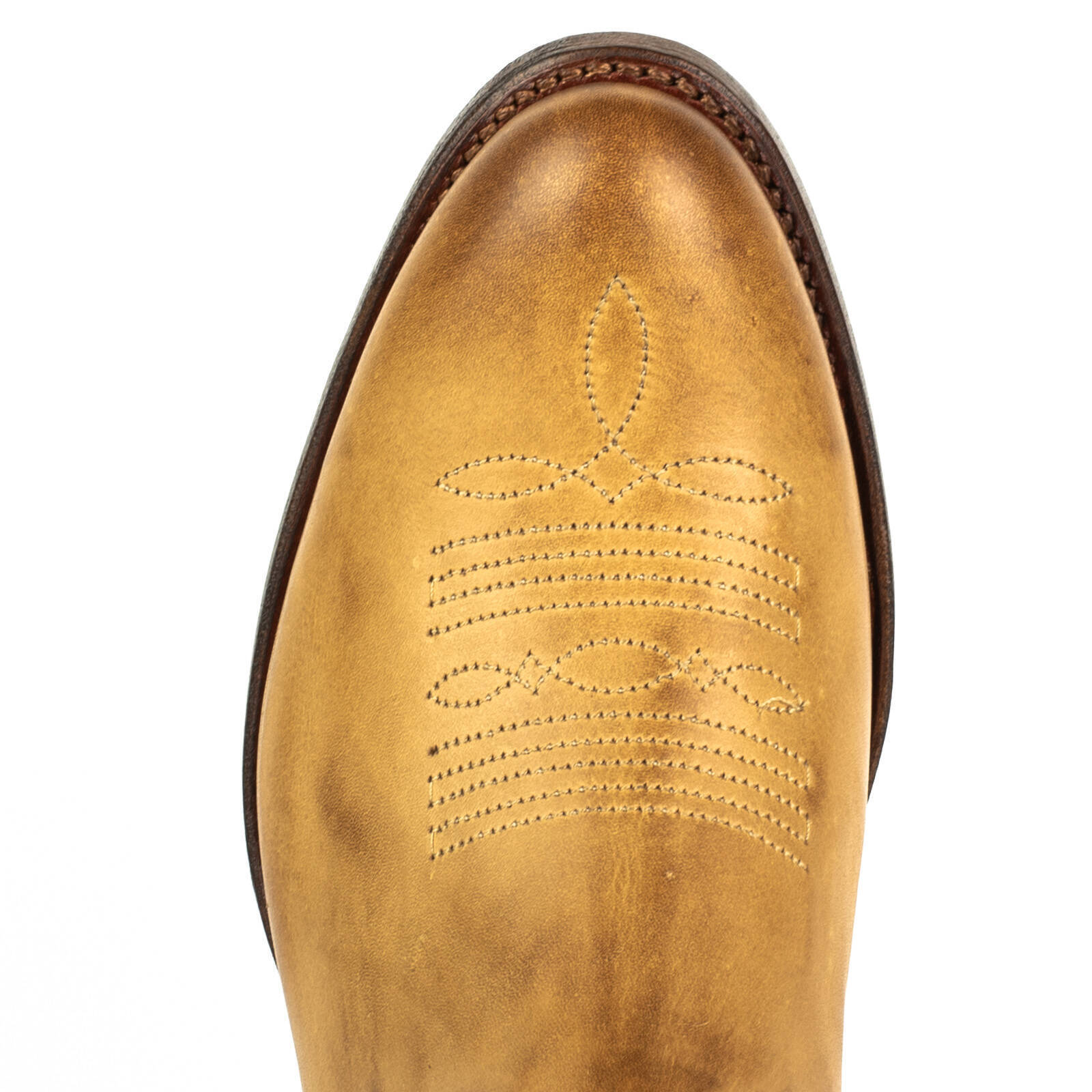 Vêtement en cuir Santiags femme camel