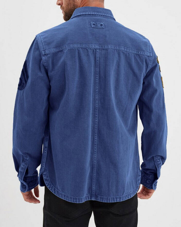 Vêtement en cuir Veste, parka & doudoune textile bleu