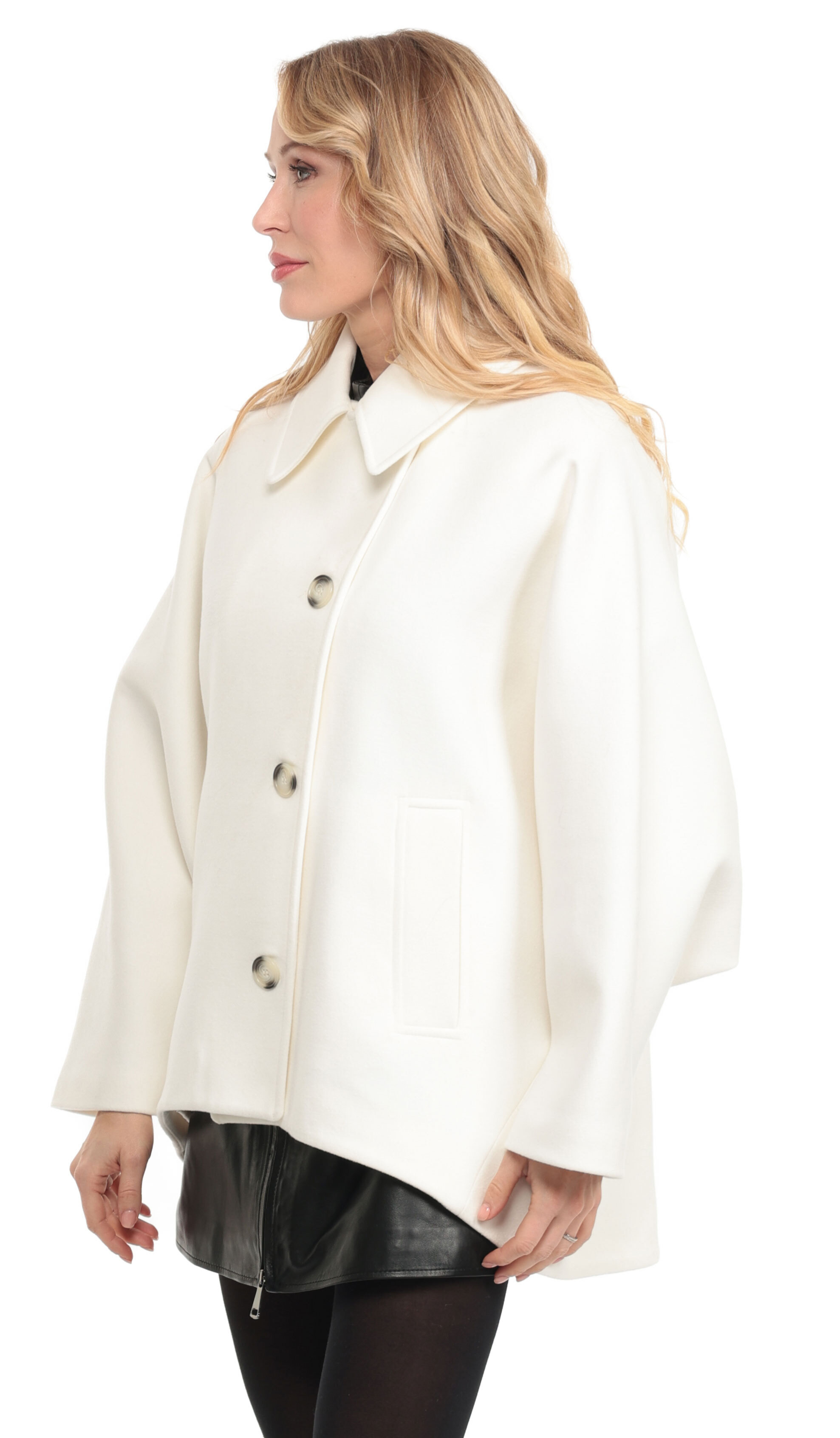 Vêtement en cuir Vestes cuir blanc