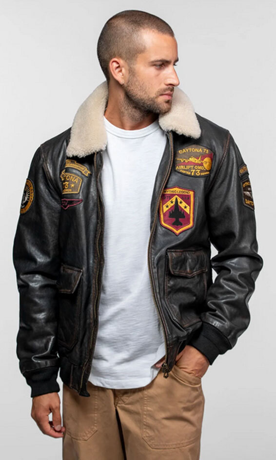 Vêtement en cuir Blousons cuir noir