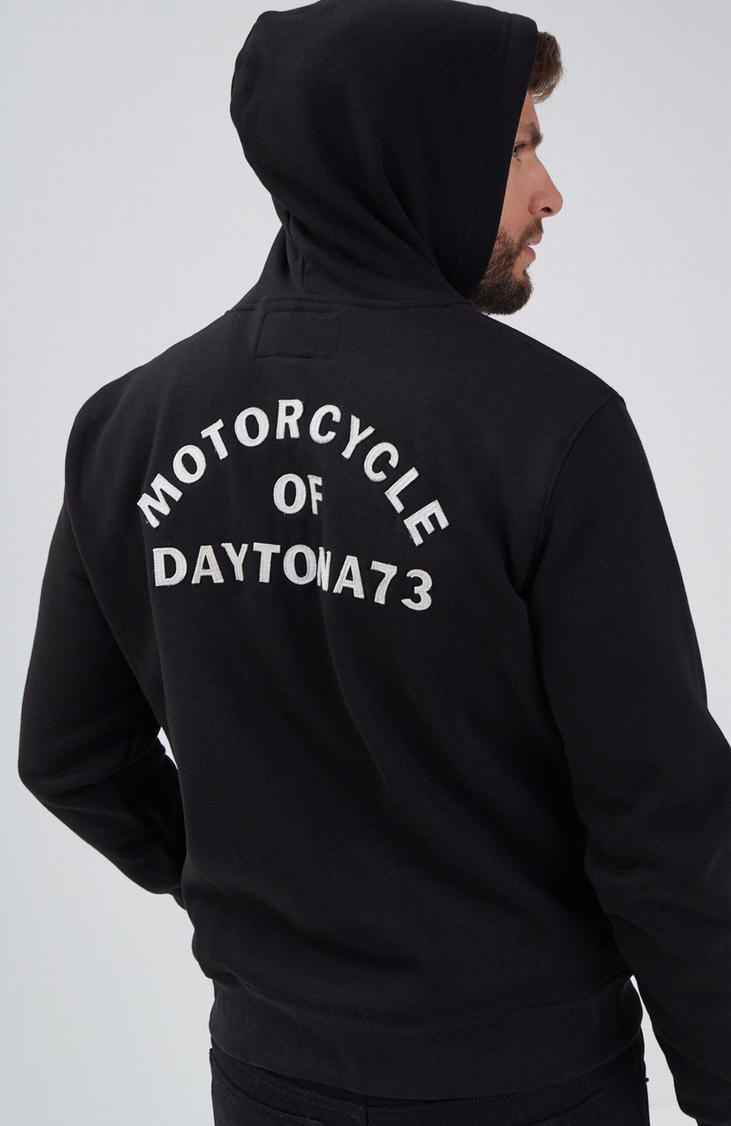 Vêtement en cuir Veste, parka & doudoune textile noir