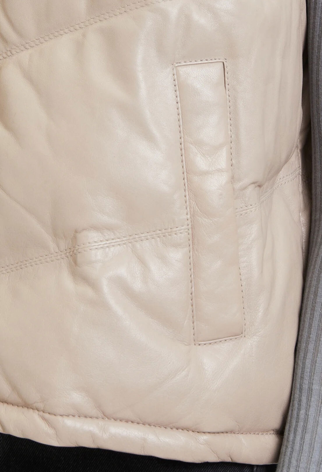 Vêtement en cuir Gilets cuir & fourrure  beige