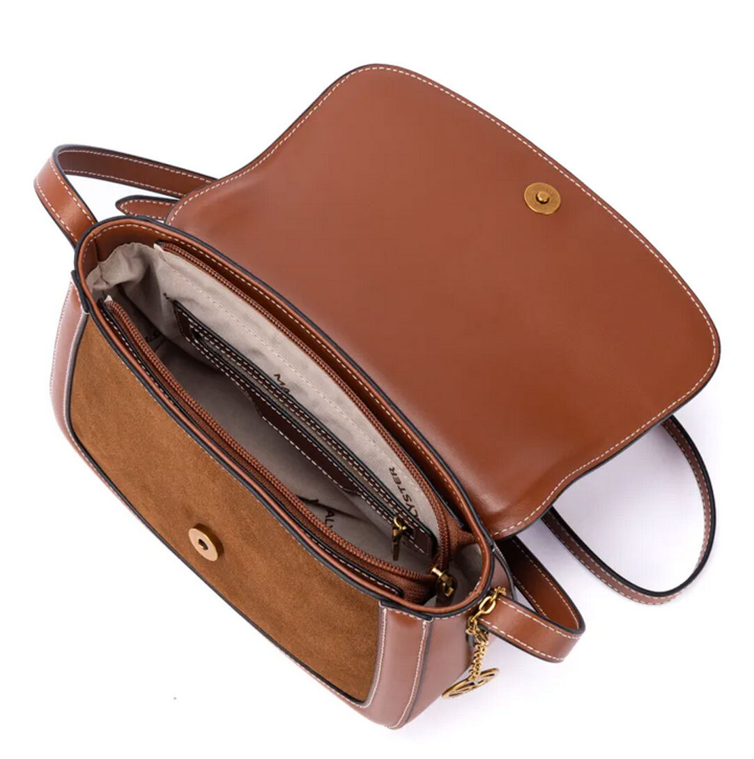 Vêtement en cuir Maroquinerie femme cognac