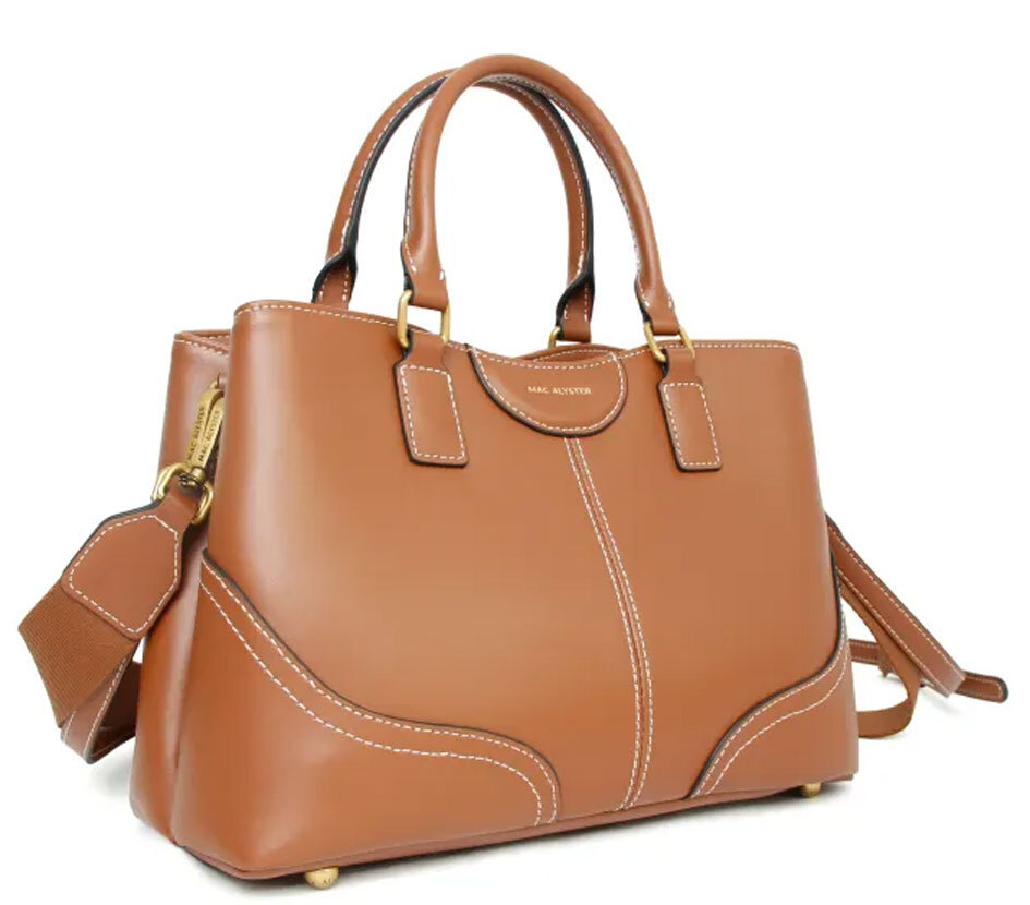 Vêtement en cuir Maroquinerie femme cognac