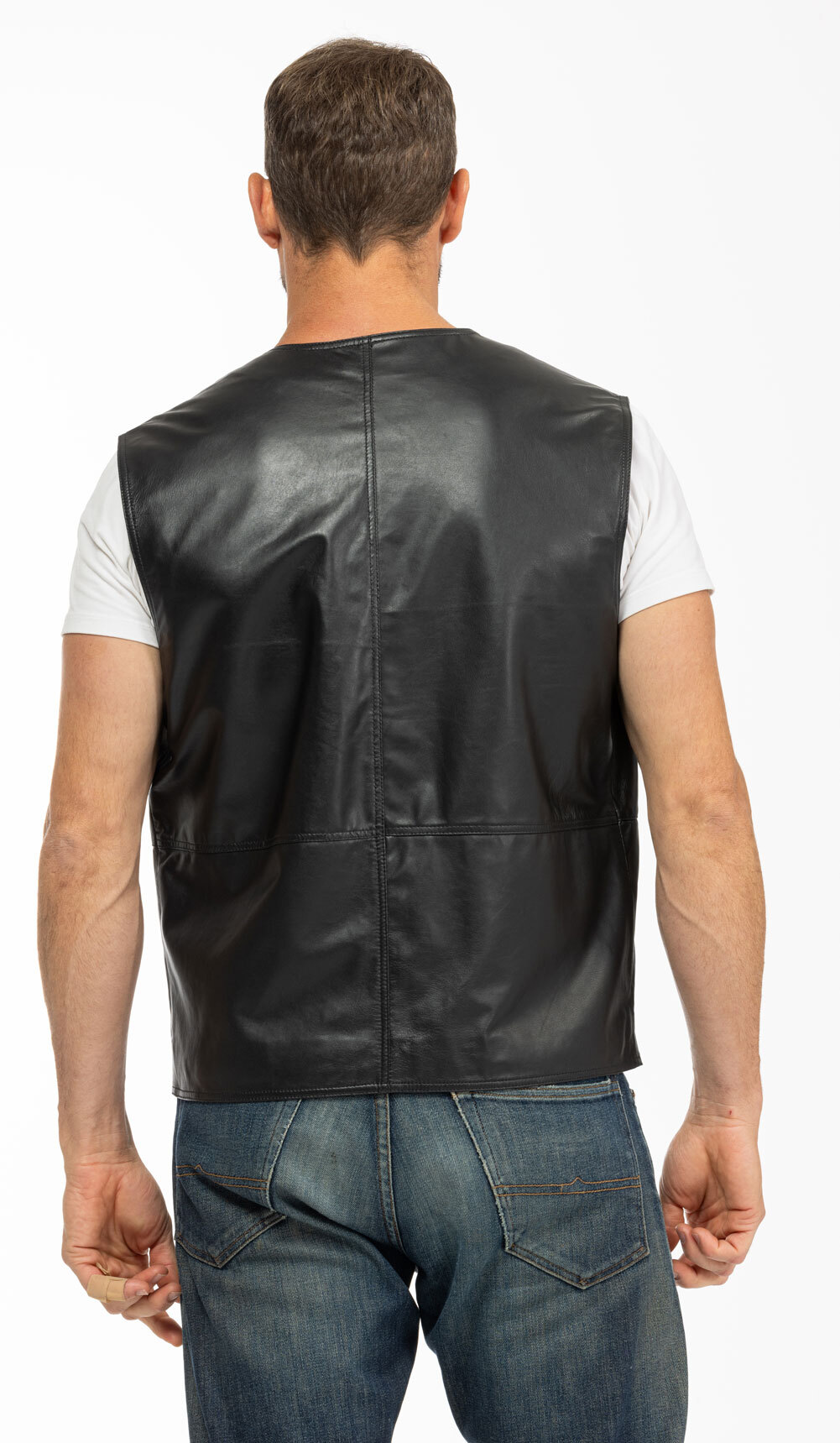 Vêtement en cuir Gilets Cuir  noir