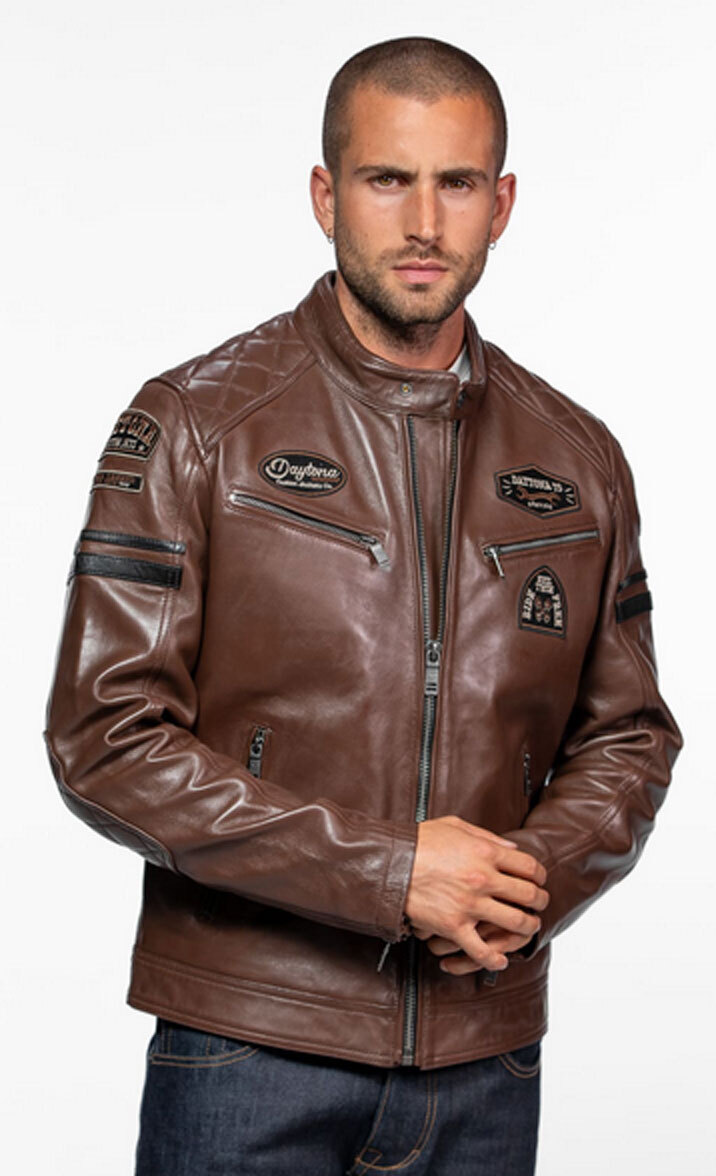 Vêtement en cuir Blousons cuir marron