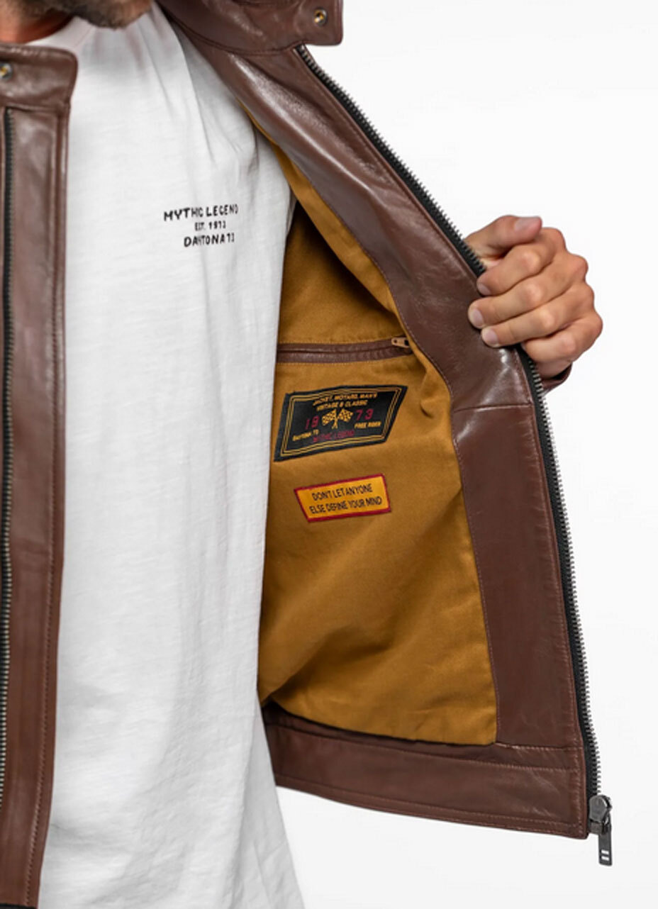 Vêtement en cuir Blousons cuir marron