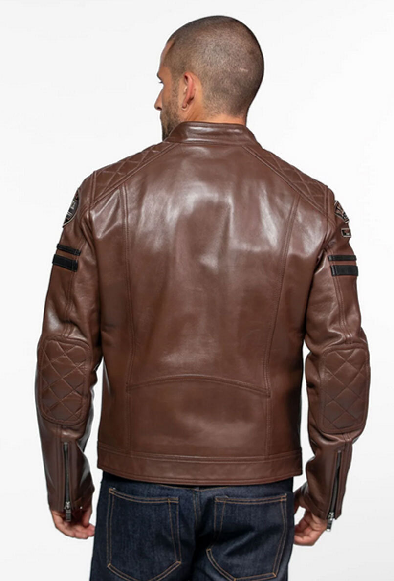 Vêtement en cuir Blousons cuir marron