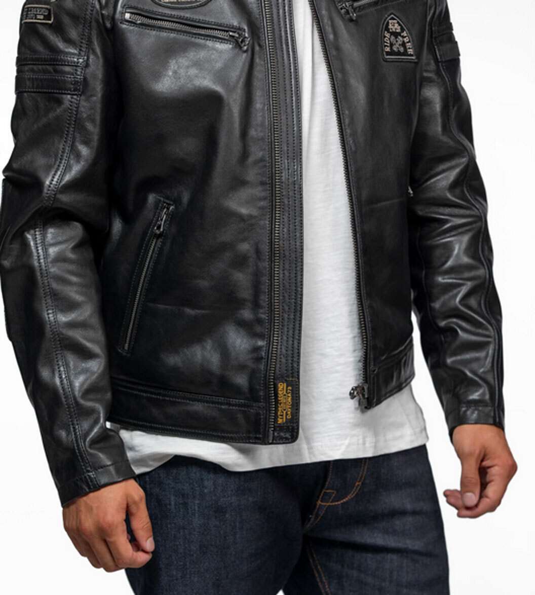 Vêtement en cuir Blousons cuir noir