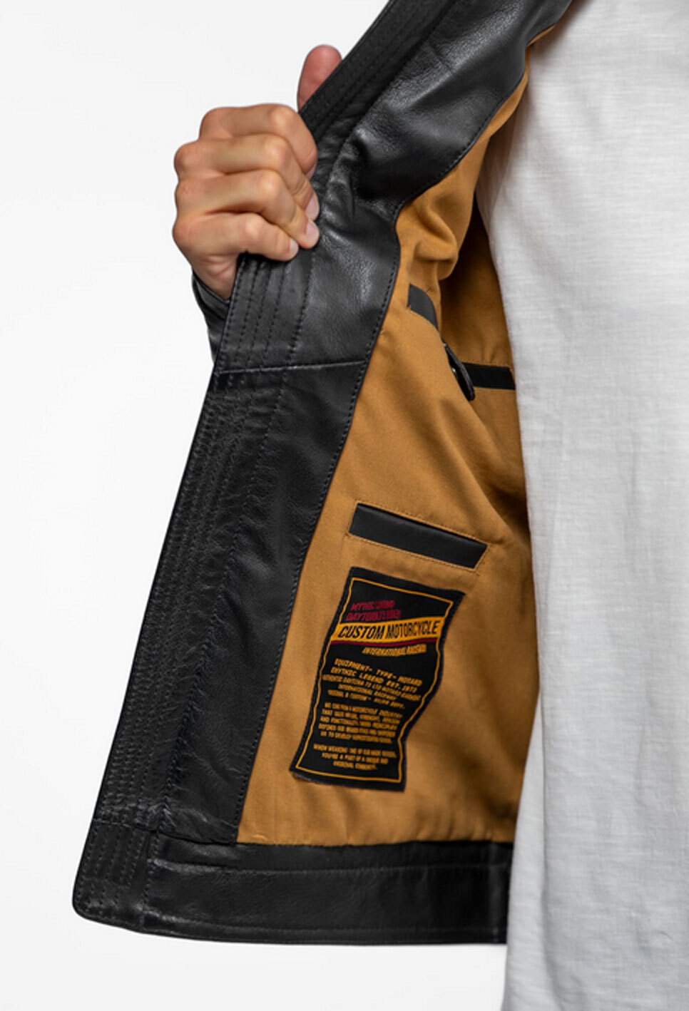 Vêtement en cuir Blousons cuir noir