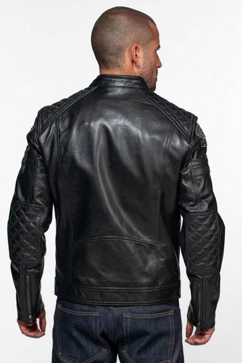 Vêtement en cuir Blousons cuir noir