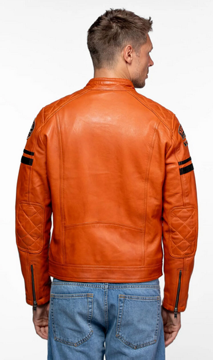 Vêtement en cuir Blousons cuir camel