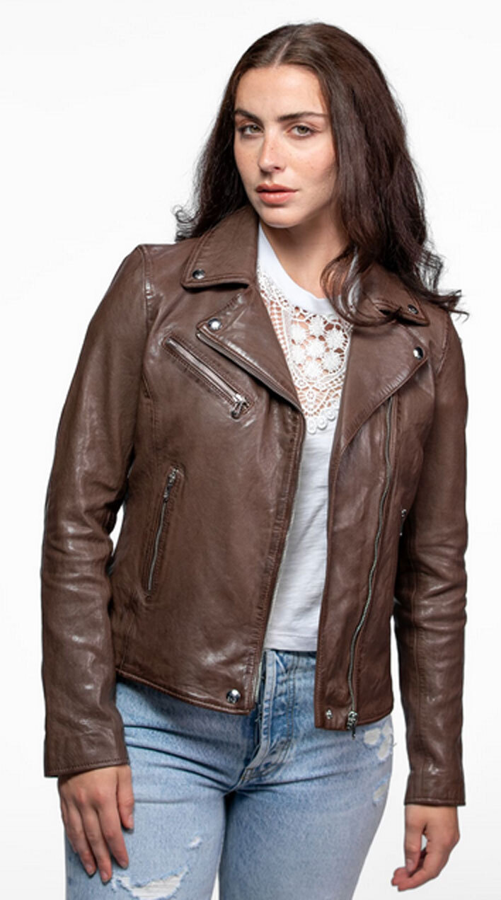 Vêtement en cuir Blousons cuir marron