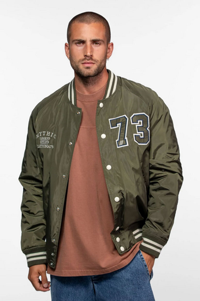 Vêtement en cuir Blousons textile kaki