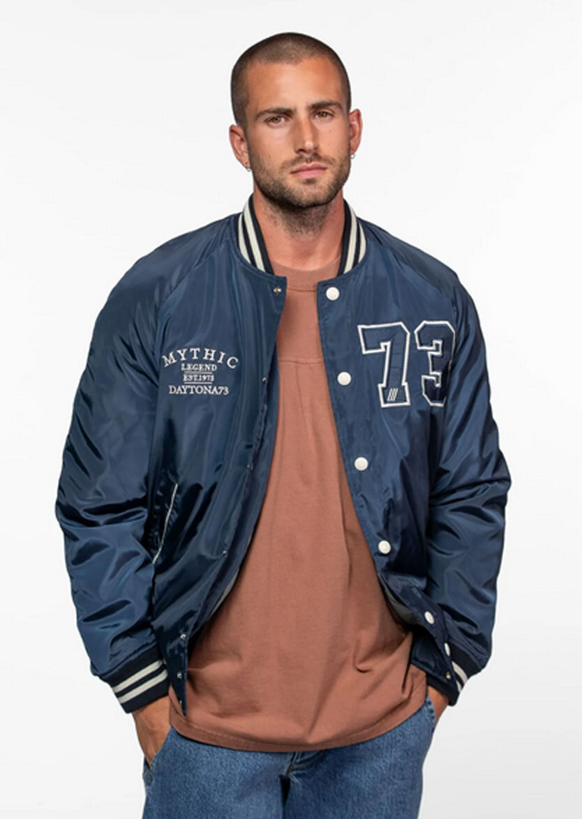 Vêtement en cuir Blousons textile bleu