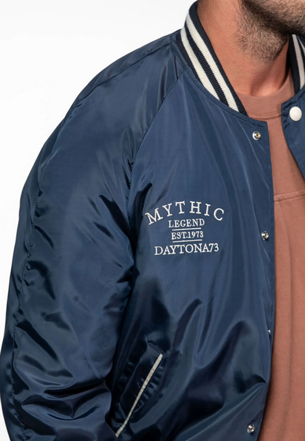 Vêtement en cuir Blousons textile bleu