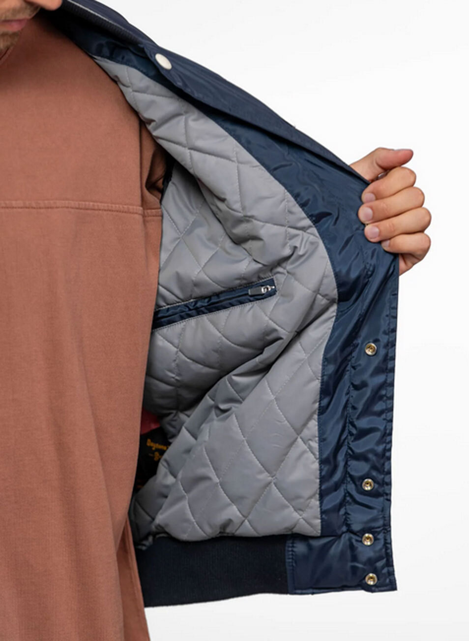 Vêtement en cuir Blousons textile bleu