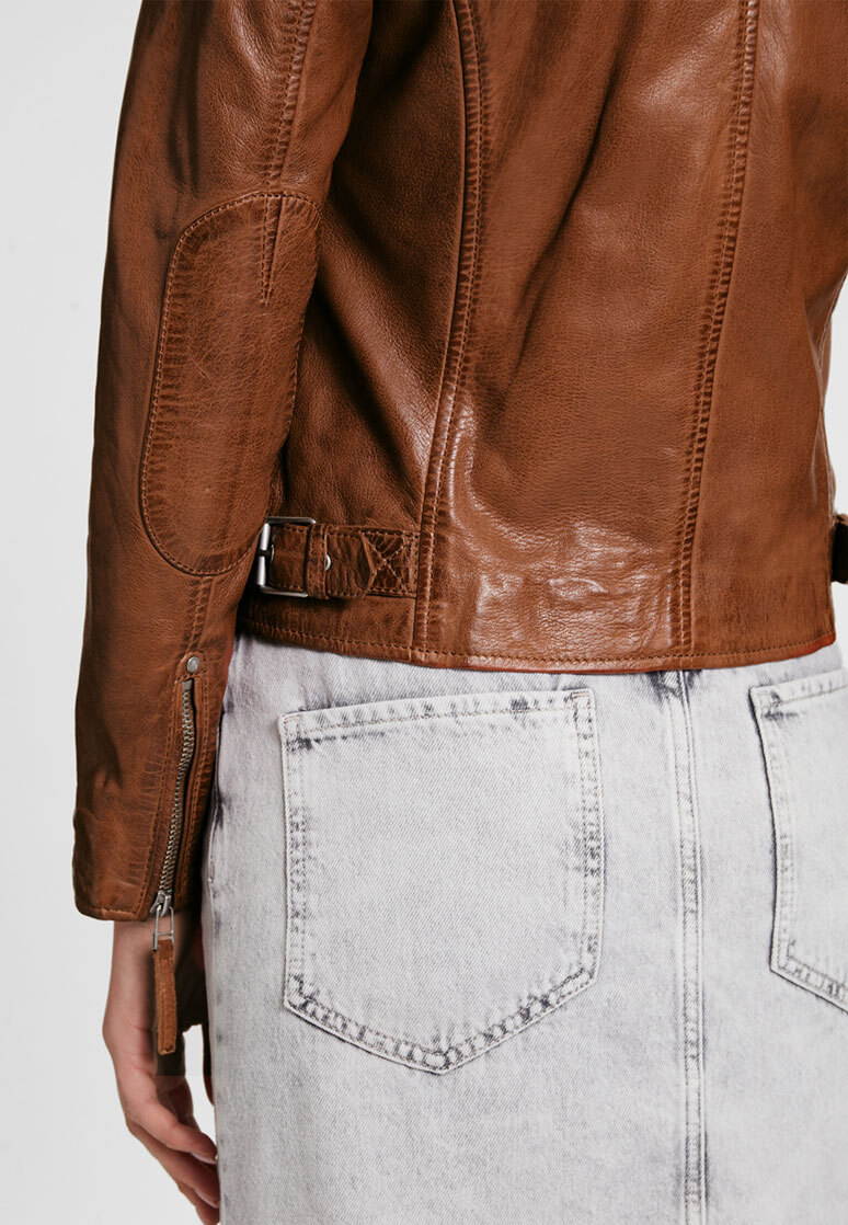 Vêtement en cuir Blousons cuir cognac