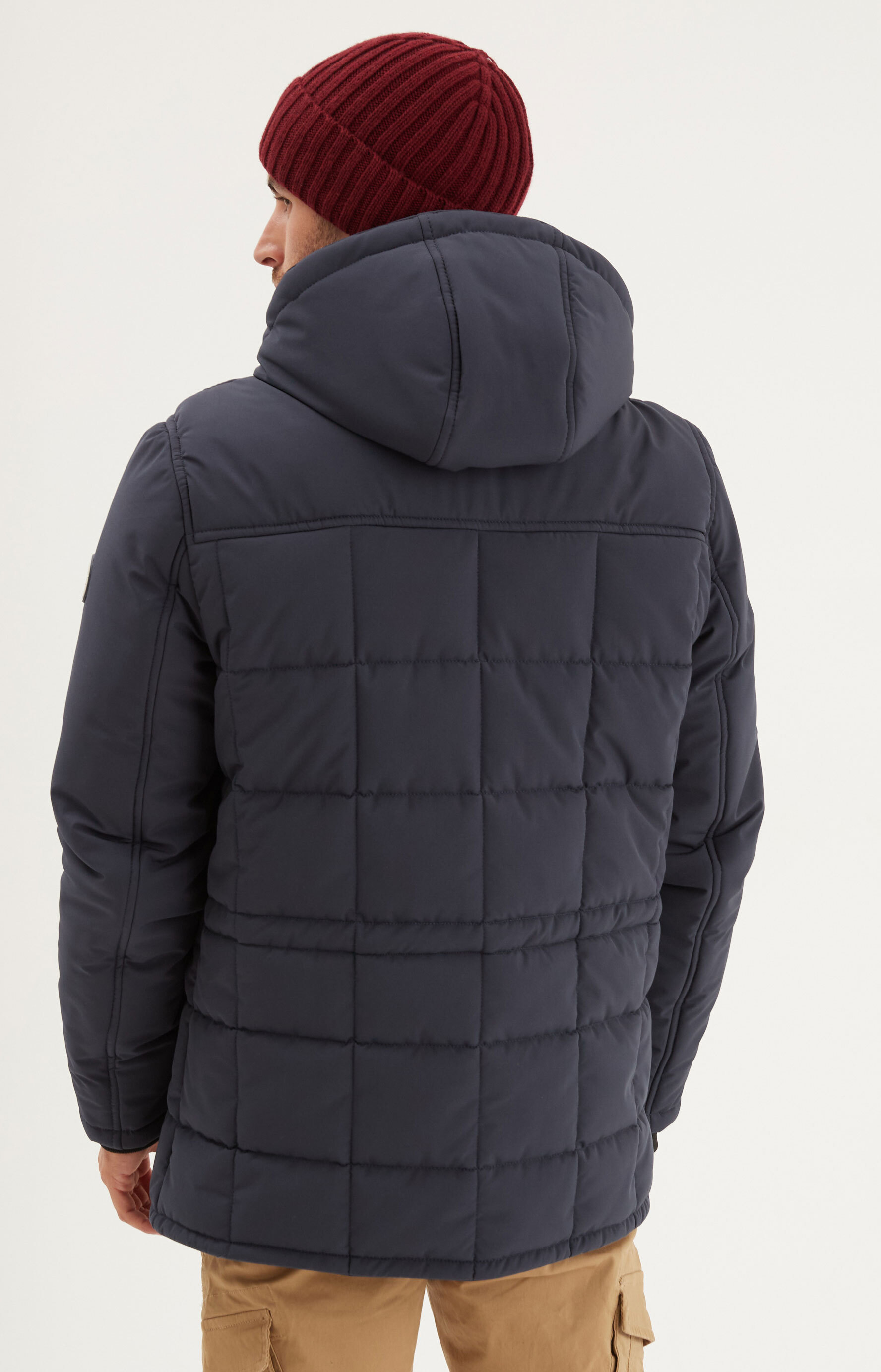 Vêtement en cuir Veste, parka & doudoune textile bleu