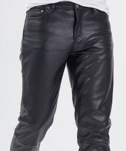 pantalon-cuir-noir