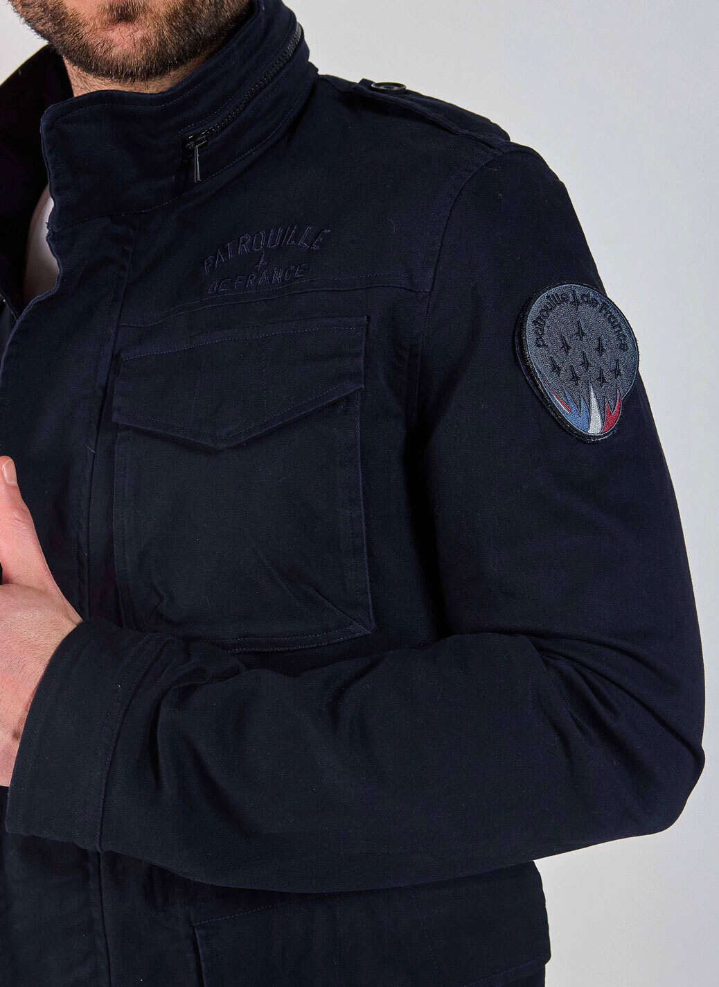 Vêtement en cuir Veste, parka & doudoune textile bleu