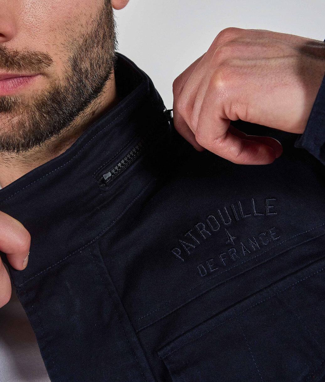 Vêtement en cuir Veste, parka & doudoune textile bleu