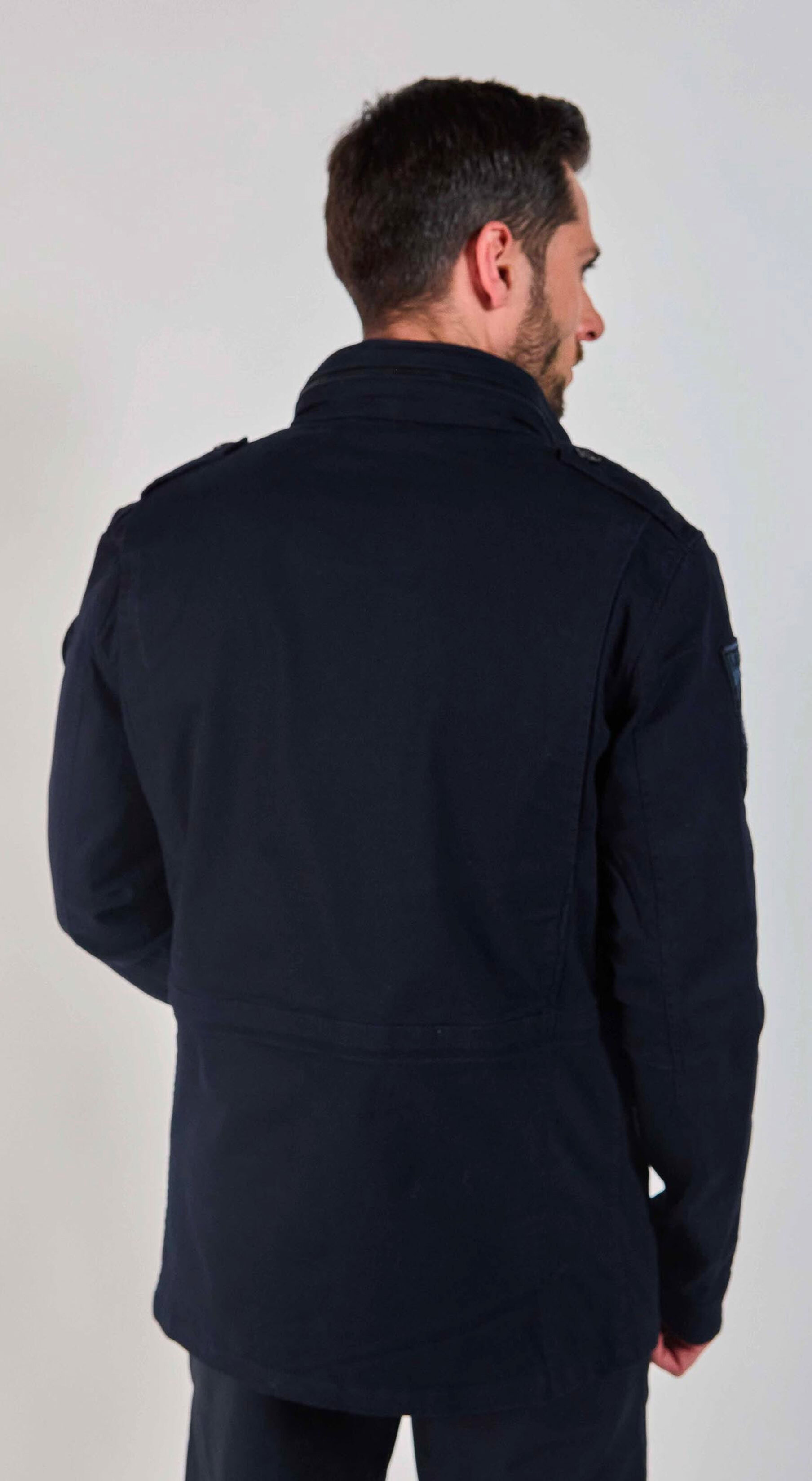 Vêtement en cuir Veste, parka & doudoune textile bleu