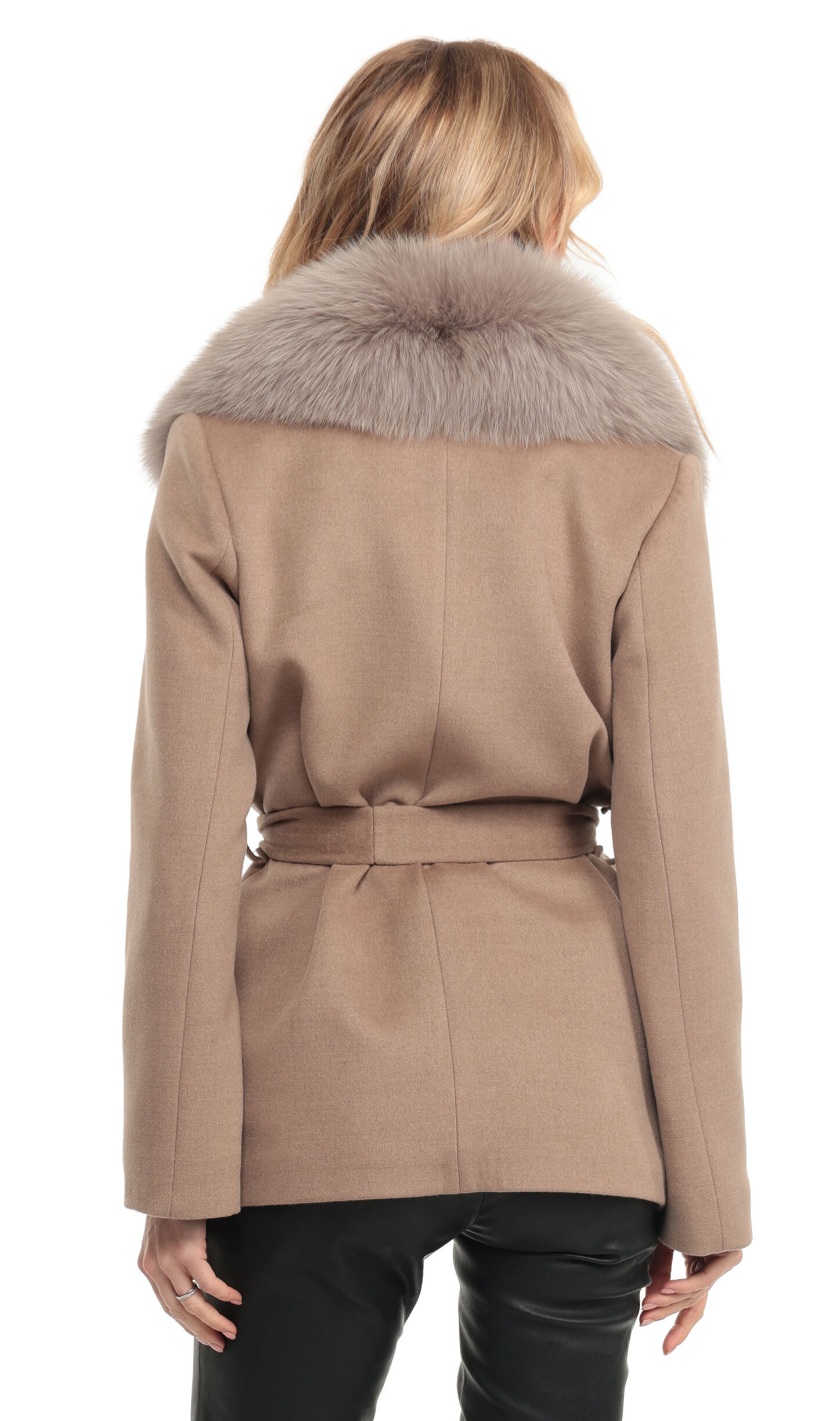 Vêtement en cuir Vestes cuir taupe