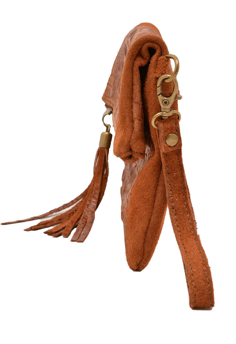 Vêtement en cuir Maroquinerie femme cognac