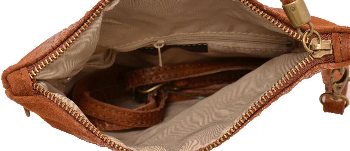 Vêtement en cuir Maroquinerie femme cognac