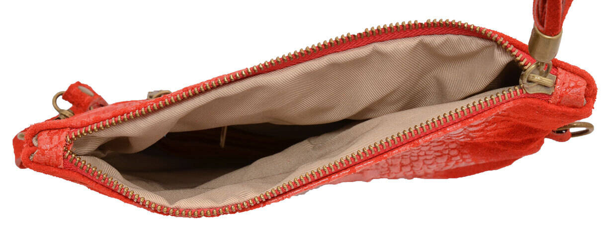 Vêtement en cuir Maroquinerie femme rouge