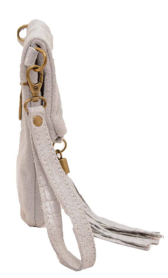 Vêtement en cuir Maroquinerie femme gris