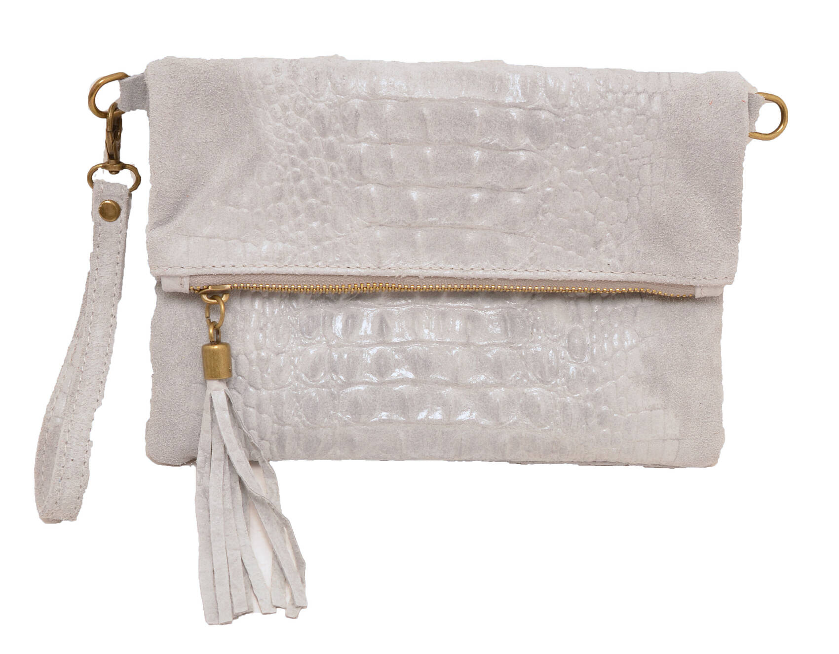 Vêtement en cuir Maroquinerie femme gris