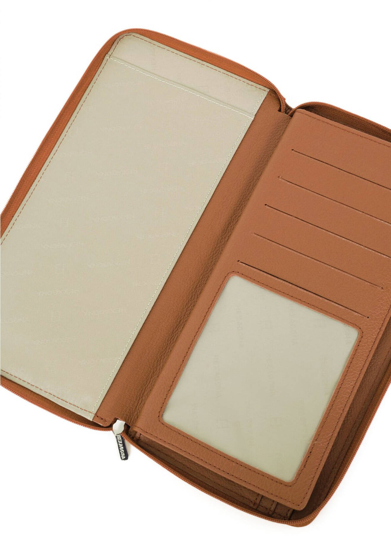 Vêtement en cuir Maroquinerie marron, cognac