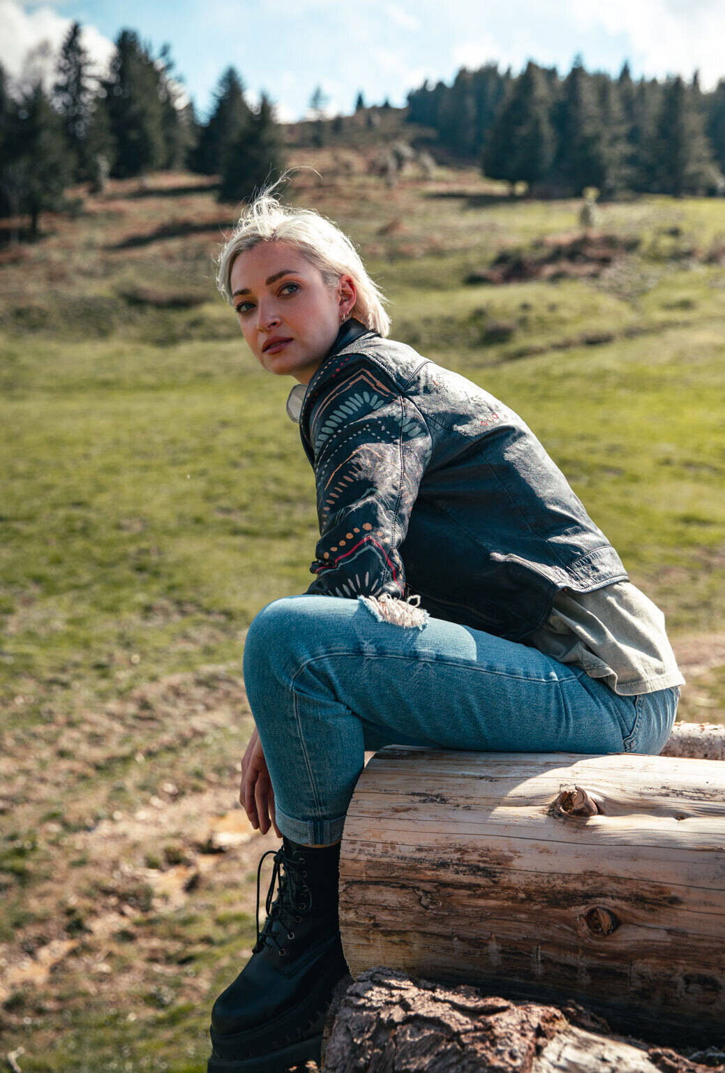 Vêtement en cuir Blousons cuir noir