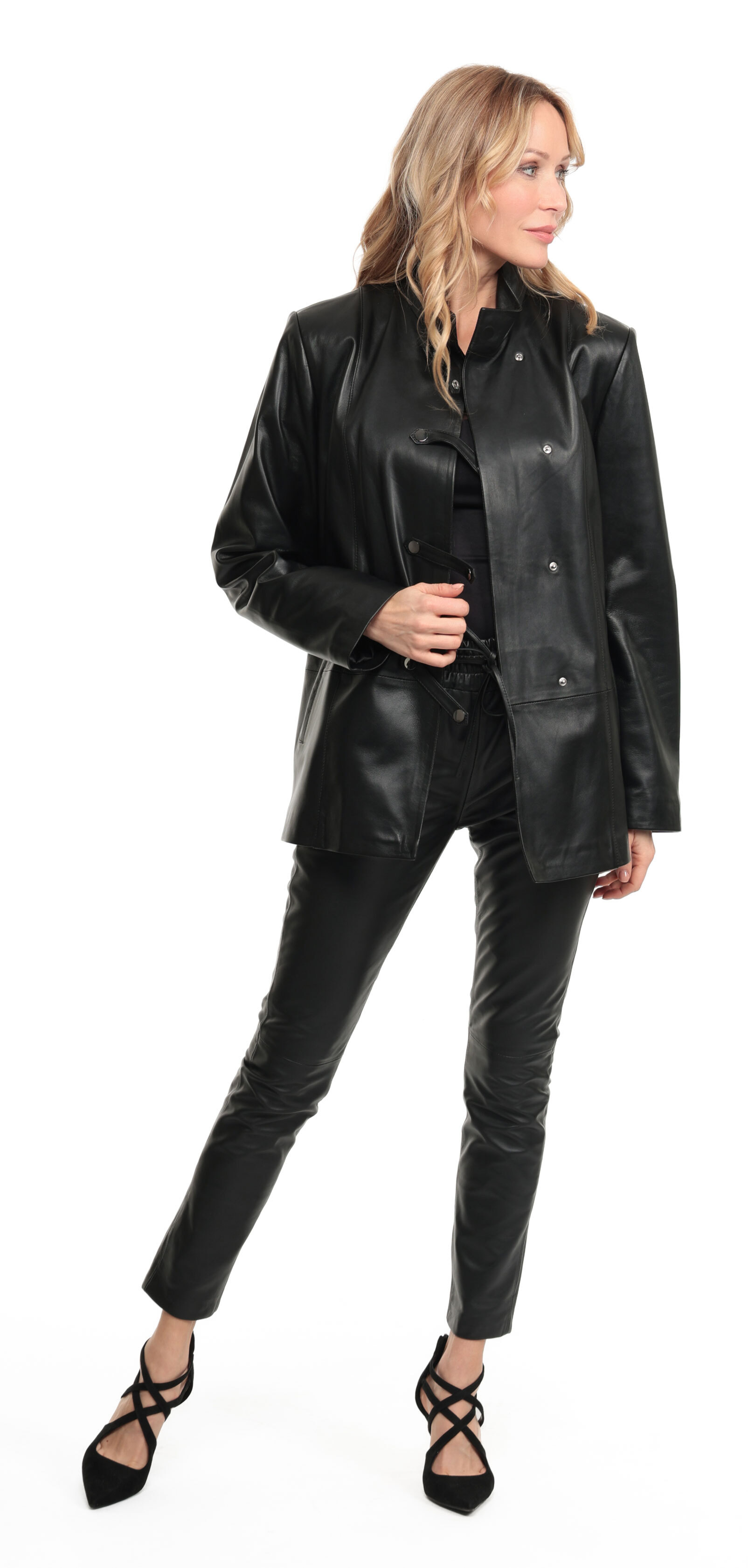 Vêtement en cuir Vestes cuir noir