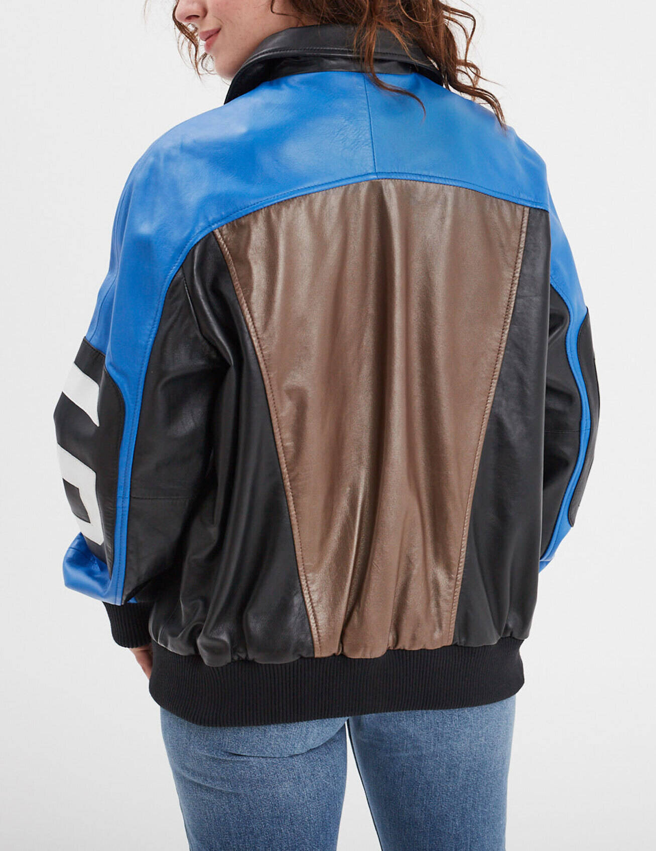 Vêtement en cuir Blousons cuir bleu