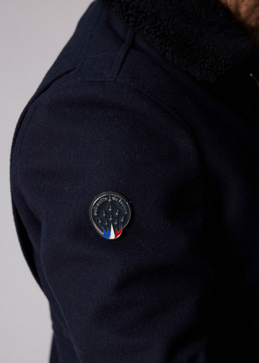 Vêtement en cuir Blousons textile bleu