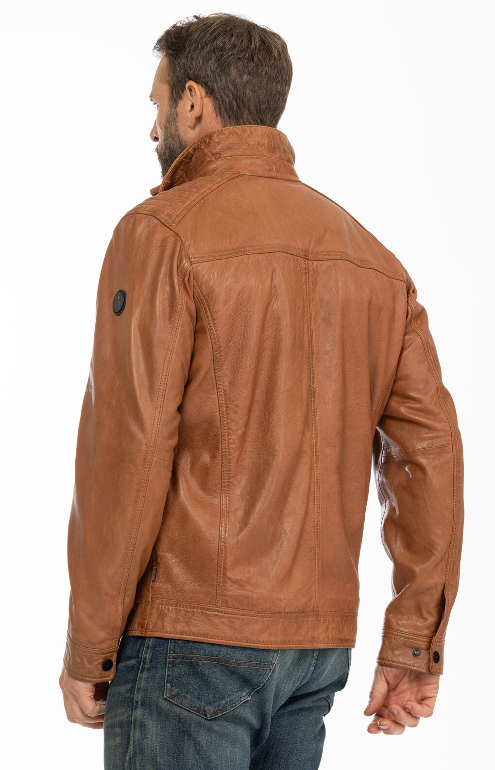 Vêtement en cuir Les bonnes affaires Homme cognac