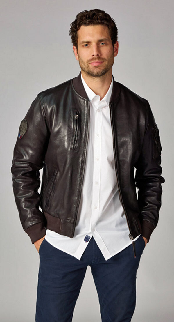 Vêtement en cuir Blousons cuir marron