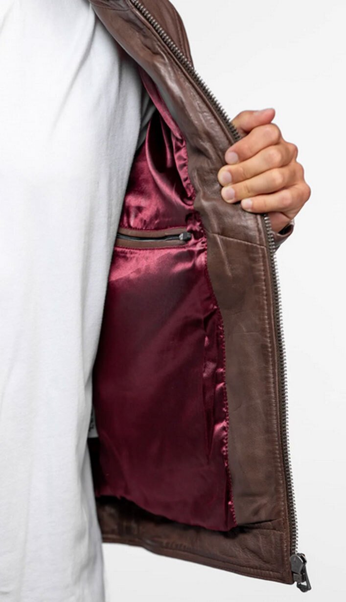 Vêtement en cuir Blousons cuir marron