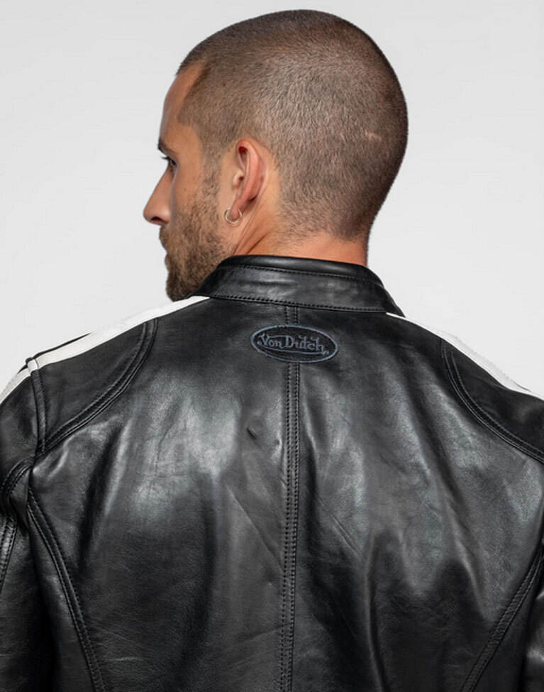 Vêtement en cuir Blousons cuir gris